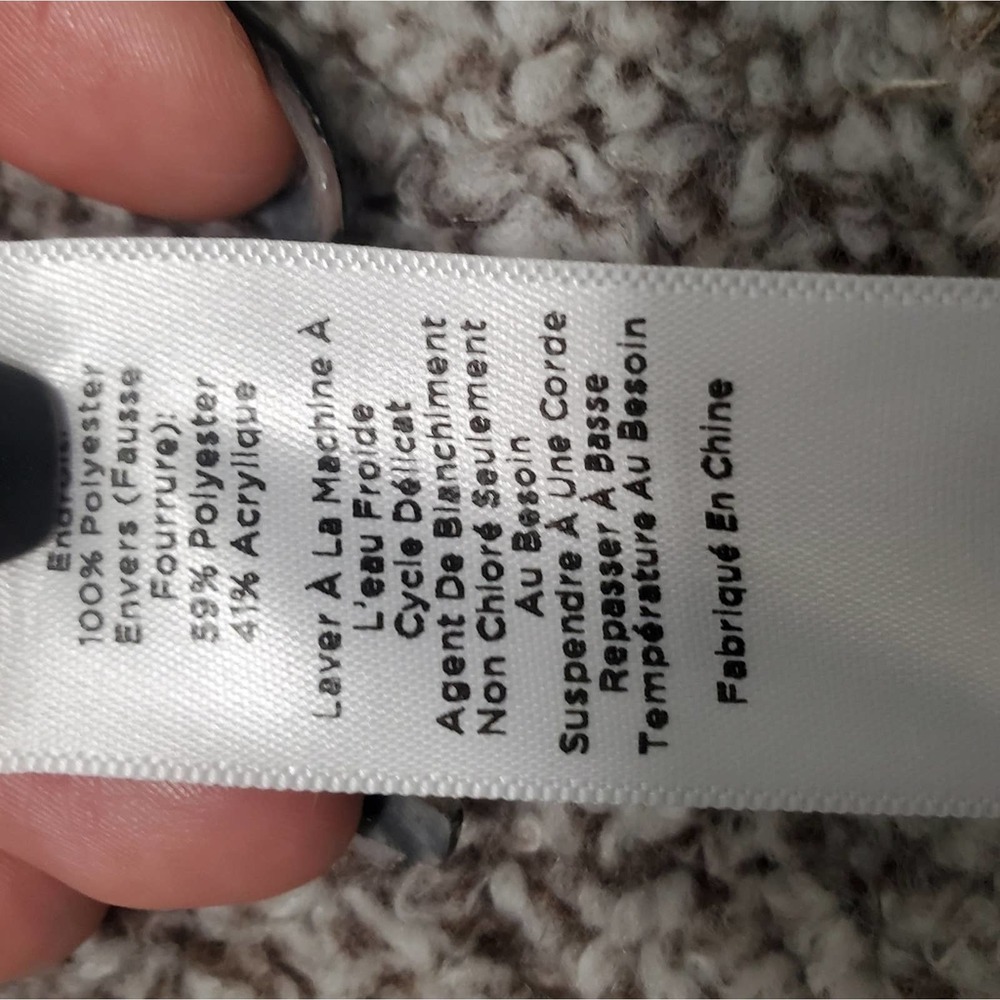 Talbots Brown Faux Sherpa Suede Vest Size Medium Petite - Picture 9 of 10